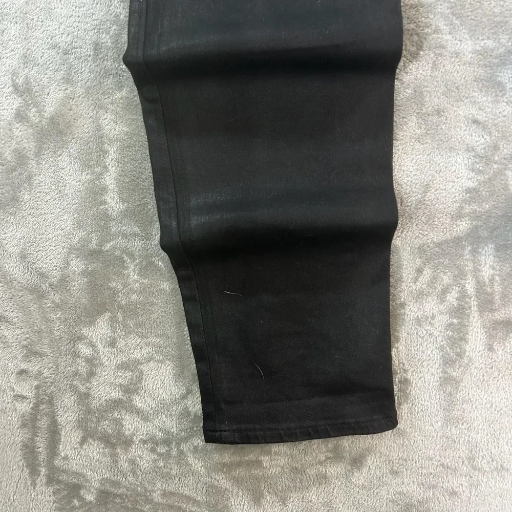 True Religion Section Skinny Jeans Mens 34x30 Black Dark Wash Slim Denim Pants